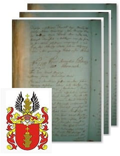 Przykładowe zdjęcie wywodu rodowitości szlacheckiej z 1802 roku, stron 3.jpg