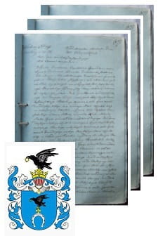 Przykładowe zdjęcie wywodu rodowitości szlacheckiej z 1832 roku, stron 3.jpg