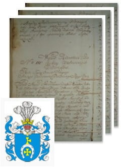 Przykładowe zdjęcie wywodu rodowitości szlacheckiej z 1802 roku, stron 3.jpg