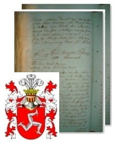 Przykładowe zdjęcie wywodu rodowitości szlacheckiej z 1802 roku, stron 2.jpg