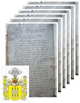 Przykładowe zdjęcie wywodu rodowitości szlacheckiej z 1828 roku, stron 6.jpg