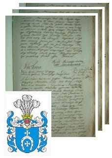 Przykładowe zdjęcie wywodu rodowitości szlacheckiej z 1802 roku, stron 3.jpg