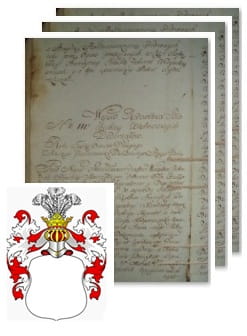 Przykładowe zdjęcie wywodu rodowitości szlacheckiej z 1802 roku, stron 3.jpg