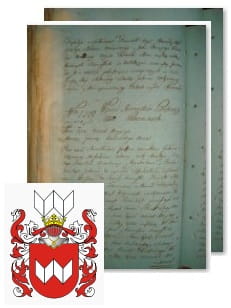 Przykładowe zdjęcie wywodu rodowitości szlacheckiej z 1802 roku, stron 2.jpg