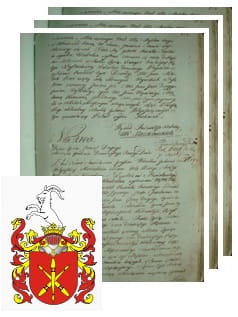 Przykładowe zdjęcie wywodu rodowitości szlacheckiej z 1802 roku, stron 3.jpg