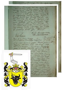 Przykładowe zdjęcie wywodu rodowitości szlacheckiej z 1802 roku, stron 2.jpg