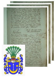 Przykładowe zdjęcie wywodu rodowitości szlacheckiej z 1802 roku, stron 3.jpg