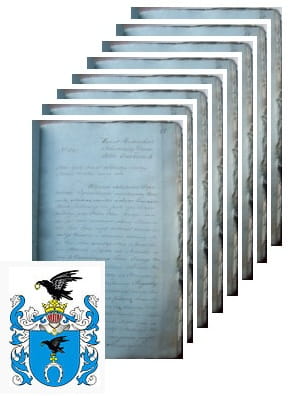 Przykładowe zdjęcie wywodu rodowitości szlacheckiej z 1826 roku, stron 8.jpg