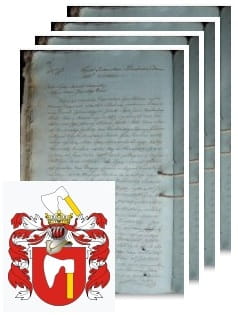 Przykładowe zdjęcie wywodu rodowitości szlacheckiej z 1816 roku, stron 4.jpg