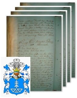 Przykładowe zdjęcie wywodu rodowitości szlacheckiej z 1802 roku, stron 4.jpg