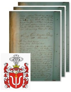 Przykładowe zdjęcie wywodu rodowitości szlacheckiej z 1802 roku, stron 3.jpg