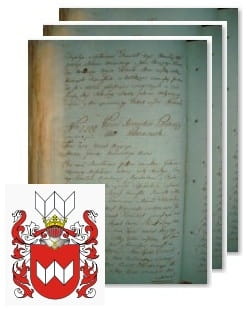 Przykładowe zdjęcie wywodu rodowitości szlacheckiej z 1802 roku, stron 3.jpg