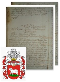 Przykładowe zdjęcie wywodu rodowitości szlacheckiej z 1802 roku, stron 2.jpg