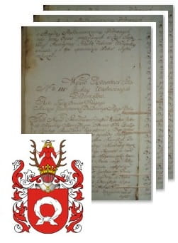 Przykładowe zdjęcie wywodu rodowitości szlacheckiej z 1802 roku, stron 3.jpg