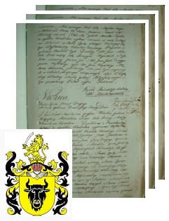 Przykładowe zdjęcie wywodu rodowitości szlacheckiej z 1801 roku, stron 3.jpg
