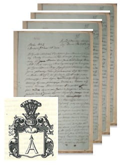 Przykładowe zdjęcie wywodu rodowitości szlacheckiej z 1832 roku, stron 4.jpg