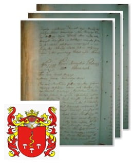 Przykładowe zdjęcie wywodu rodowitości szlacheckiej z 1802 roku, stron 3.jpg