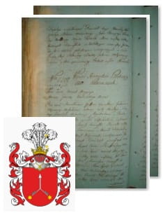 Przykładowe zdjęcie wywodu rodowitości szlacheckiej z 1802 roku, stron 2.jpg