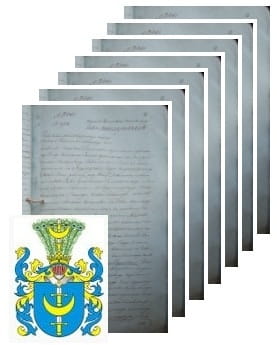 Przykładowe zdjęcie wywodu rodowitości szlacheckiej z 1826 roku, stron 9.jpg