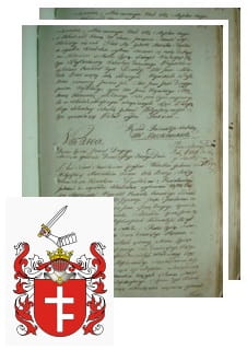 Przykładowe zdjęcie wywodu rodowitości szlacheckiej z 1802 roku, stron 2.jpg