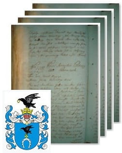 Przykładowe zdjęcie wywodu rodowitości szlacheckiej z 1802 roku, stron 4.jpg