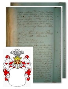 Przykładowe zdjęcie wywodu rodowitości szlacheckiej z 1802 roku, stron 2.jpg