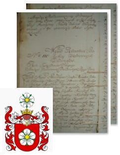 Przykładowe zdjęcie wywodu rodowitości szlacheckiej z 1802 roku, stron 2.jpg