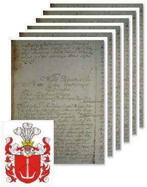 Przykładowe zdjęcie wywodu rodowitości szlacheckiej z 1802 roku, stron 6.jpg