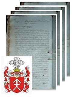 Przykładowe zdjęcie wywodu rodowitości szlacheckiej z 1811 roku, stron 4.jpg