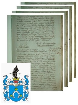 Przykładowe zdjęcie wywodu rodowitości szlacheckiej z 1802 roku, stron 4.jpg