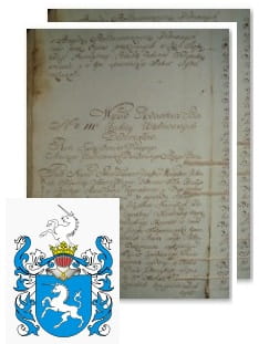 Przykładowe zdjęcie wywodu rodowitości szlacheckiej z 1802 roku, stron 2.jpg