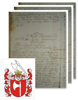 Przykładowe zdjęcie wywodu rodowitości szlacheckiej z 1802 roku, stron 3.jpg