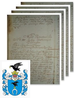 Przykładowe zdjęcie wywodu rodowitości szlacheckiej z 1801 roku, stron 4.jpg