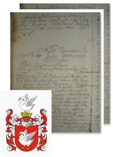 Przykładowe zdjęcie wywodu rodowitości szlacheckiej z 1802 roku, stron 2.jpg