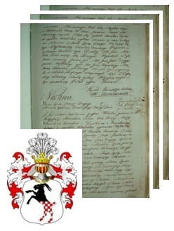 Przykładowe zdjęcie wywodu rodowitości szlacheckiej z 1802 roku, stron 3.jpg