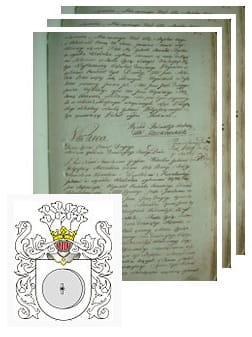 Przykładowe zdjęcie wywodu rodowitości szlacheckiej z 1802 roku, stron 3.jpg