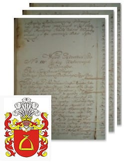 Przykładowe zdjęcie wywodu rodowitości szlacheckiej z 1802 roku, stron 3.jpg