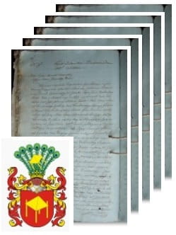 Przykładowe zdjęcie wywodu rodowitości szlacheckiej z 1805 roku, stron 5.jpg