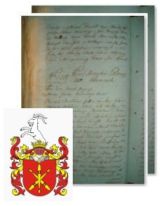 Przykładowe zdjęcie wywodu rodowitości szlacheckiej z 1802 roku, stron 2.jpg