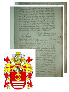 Przykładowe zdjęcie wywodu rodowitości szlacheckiej z 1802 roku, stron 2.jpg