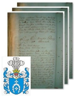 Przykładowe zdjęcie wywodu rodowitości szlacheckiej z 1802 roku, stron 3.jpg