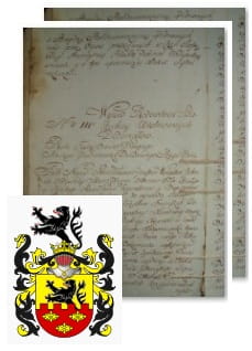 Przykładowe zdjęcie wywodu rodowitości szlacheckiej z 1802 roku, stron 2.jpg