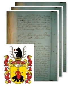 Przykładowe zdjęcie wywodu rodowitości szlacheckiej z 1802 roku, stron 3.jpg