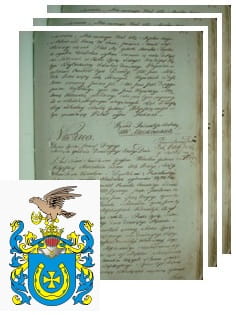 Przykładowe zdjęcie wywodu rodowitości szlacheckiej z 1802 roku, stron 3.jpg