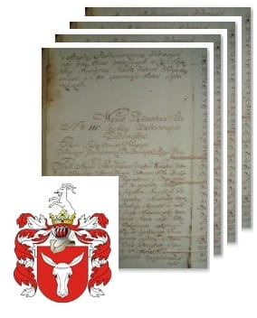 Przykładowe zdjęcie wywodu rodowitości szlacheckiej z 1802 roku, stron 4.jpg