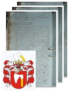 Przykładowe zdjęcie wywodu rodowitości szlacheckiej z 1811 roku, stron 3.jpg