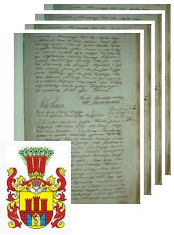 Przykładowe zdjęcie wywodu rodowitości szlacheckiej z 1802 roku, stron 4.jpg