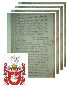 Przykładowe zdjęcie wywodu rodowitości szlacheckiej z 1802 roku, stron 4.jpg
