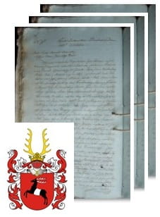 Przykładowe zdjęcie wywodu rodowitości szlacheckiej z 1816 roku, stron 3.jpg