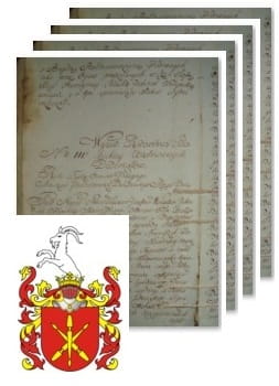 Przykładowe zdjęcie wywodu rodowitości szlacheckiej z 1802 roku, stron 4.jpg